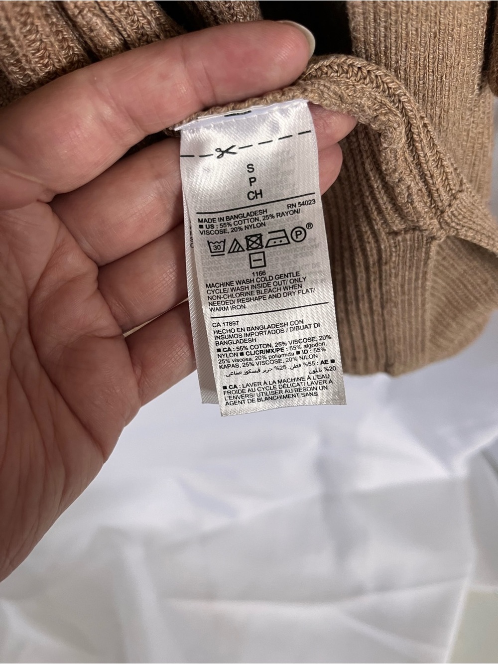 Old Navy Open-Front Ribbed Cardigan Sweater - Camel Brown - Picture 3 of 4